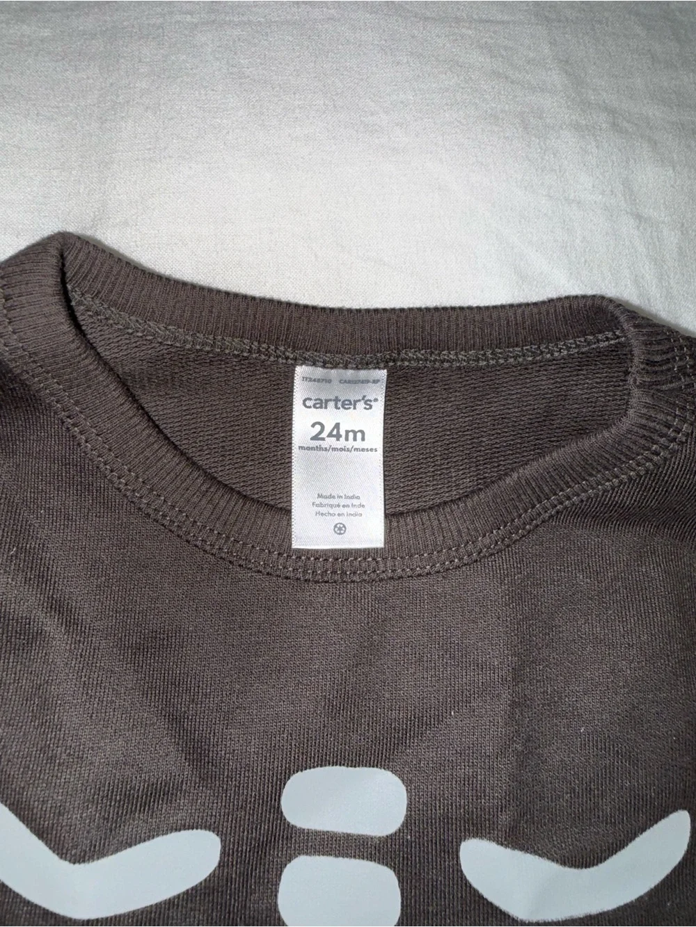 Carters Black Skeleton Sleeper